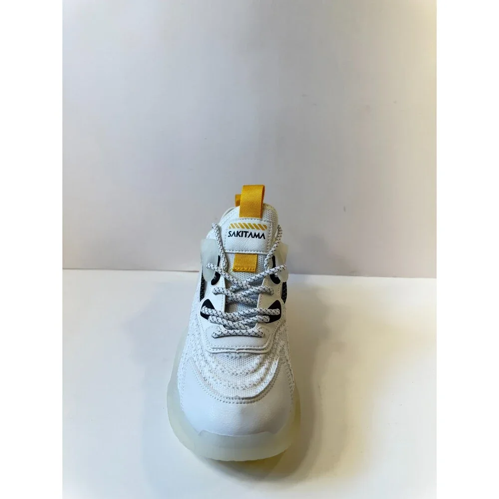 Sakitama Sneakers Mens White Yellow US 6 Mens 8 Womens